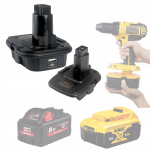 Rosfix Adapter DCA1820 Dewalti ja Milwaukee Akudele &ndash; &Uuml;hilduvus 18V/20V | Lihtne Paigaldus | Suurendab T&ouml;&ouml;efektiivsust