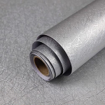 Beež Siidist Tapeet Reljeefne Isekleepuv Kooritav ja Kleepuv Tapeet Eemaldatav K&ouml;&ouml;gi Tapeet Vin&uuml;&uuml;ltekstuuriga Tapeet Kapp 1mx45cm hall