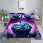 K-Pop D-Deemonik&uuml;tid 3D Digitaalne Lamevoodipesukomplekt Tr&uuml;kitud Magamistoa Voodilina Padjap&uuml;&uuml;r Voodipesukomplekt Kodu Kaunistamiseks 200X230cm(3Pcs)
