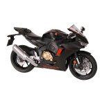 1/9 Honda CBR 1000RR HRC M&auml;ngumootorratas Lastele V&otilde;idus&otilde;idumudel Valatud metallist Miniatuur Suur Suurus Valgustatav Kollektsioon Kingitus Poiss Laps must