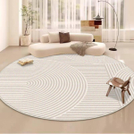 Lihtne stiil Suur elutuba &Uuml;marad vaibad Triibuline kaunistus Kodu Diivaniala Kohev pl&uuml;&uuml;svaip Magamistuba Libisemiskindel Toolimatt P&otilde;rand 5.9ft(180x180cm)