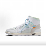 Off-White x Air Jordan 1 Retro High OG Alaska Unisex tossud AA3834-100 36.5