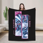 Shinobu Kochou Demon Slayer Tekid Fliis Kimetsu No Yaiba Jaapani Kuradi M&otilde;&otilde;k Soojad Tekid Diivani Voodipesu 30x40in