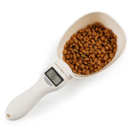 800g/1g Lemmikloomatoidu Kaalutops Koerale Kassile S&ouml;&ouml;tmiskauss K&ouml;&ouml;gikaal Lusikas M&otilde;&otilde;tluskopp Kaasaskantav LED-ekraaniga Lemmikloomatoidija none beige