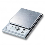 Balance de cuisine &eacute;lectronique - BEURER KS22 - Port&eacute;e 3 kg - Graduation 1g - Plateau en acier inoxydable bross&eacute;