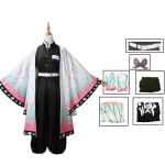 Anime Demon Slayer Kochou Shinobu Cosplay Kost&uuml;&uuml;m Kimetsu No Yaiba Kochou &Uuml;likonnad Parukad Juuksed Halloweeni jaoks Lastele T&auml;iskasvanutele Cos M&auml;ngu&uuml;ritus 150&Cos white