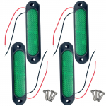 Wezomito LED Reflektoriga K&uuml;lgm&auml;rk Universal /24V V&auml;ikesed Suunatulede Reflektorid Tavalistele Autodele, Kergetele Veoautodele (Komplektis 4) roheline