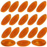 APSMOTIV 18 tk LED m&auml;rgutuled haagisele 12V Haagise kollased LED-k&uuml;ljetuled Raskeveokite valgustus tuled poolhaagistele kaubaveo M&auml;rgutuled Universaalne sobivus merevaigukollane