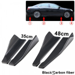 1 komplekt universaalne auto eesmine tagumine p&otilde;rkeraud huulespoiler hajuti jaotur kriimustuskaitse s&uuml;sinikkiust auto kere 45CM Black