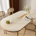 &Uuml;mar veekindel &otilde;likindel kuumakindel p&uuml;sivalt kasutatav &uuml;mar laualapp nahast majapidamis-Nordic Interneti-kuulsuse laualapp 60*100cm (leather)