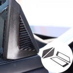 Carbon A-pillar triangular panel trim For Maserati Ghibil Quattroporte 2014-22