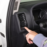 Glossy Black Center Console air outlet Trim Cover For Nissan Frontier D41 22-24