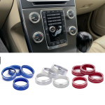 Auto kliimaseadme p&ouml;&ouml;rdnupud VOLVO S60 V60 XC60 S60 V40 jaoks Auto kliimaseadme soojusreguleerimise l&uuml;litinupp Red AUTO ring