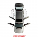 P&auml;ikesekaitse autole Subaru Forester SH 2008 2009 2010 2011 2012 2013 Tarvikud P&auml;ikesekaitse Tuuleklaas K&uuml;lgaken Privaatsuse Varjutamine Rear Windows