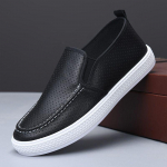 Moodsad valged k&otilde;rgust lisavad slip-on v&otilde;rkkangast ja sileda nahaga kingad meestele PU-st, k&otilde;rge kvaliteediga, moodne, suurus 44, sotsiaalne, retro, mehe vabaajajalats 39
