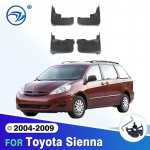For Toyota Sienna 2004-2009 2005 2006 2007 2008 Without Running Boards Fender Mudflaps Splash Guards Mudguards Mud Flaps car 2004-2009