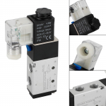 4V210-08 5-tee 2-asendiline DC 24V pneumaatiline elektriline solenoid&otilde;huklapp