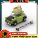 Autode Seeria Moc Klotsid Hr. Bean Mini Mark III Mudelitehnoloogia Tellised Legendaarne Sportauto DIY M&auml;nguasjad Lastele Lastele