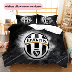 Juventus FC Mustriga Voodipesu Kodu Dekoreerimine S&uuml;nnip&auml;evakingitus (1 * tekikott + 2 * padjap&uuml;&uuml;ri, ilma s&uuml;damikuta) 135x200cm white