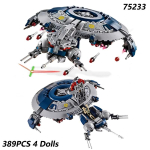 MOC 75233 Droid Gunship ehitusklotside mudelklotsid kosmoselahingulennuk 389 tk m&auml;nguasjad lastele t&auml;iskasvanutele s&uuml;nnip&auml;evaks j&otilde;ulukingiks NO Original BOX gray
