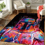 1 tk Disney Star Wars Yoda mustriga vaip Ala vaip libisemiskindel vaip k&auml;sipesuprogrammiga p&otilde;randamatt Sobib elutuppa, magamistuppa, kodu kaunistamiseks 100cm by 120cm black