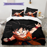 Son Goku mustriga voodipesu, Tekikomplekt Tekikate Padjap&uuml;&uuml;r Kodu S&uuml;nnip&auml;evakingitus (1 * tekikott + 2 * padjap&uuml;&uuml;ri, ilma s&uuml;damikuta) 135x200cm white