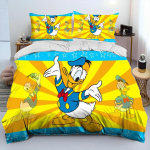 Mickey Mouse Multikas Donald Duck HD Tekikott Voodipesukomplekt Tekikoti Kate Voodikomplekt Tekikate Padjap&uuml;&uuml;rKuninganna Voodikomplekt T&auml;iskasvanu Laps EU Single(135*200cm)3pcs