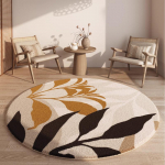 Kaasaegse stiili elutoa kaunistus &uuml;mmargune vaip paksendatud pl&uuml;&uuml;svaibad magamistuppa koju kohev pehme p&otilde;randamatt pestav voodi&auml;&auml;rne vaip 80x80CM