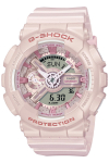 Casio Valmistatud Keskkonnas&otilde;bralikust Roosast G-Shocki Naiste Kellast, Keskmise suurusega mudel, Materjalid, GMA-S110ST-4AJF,