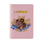 Louis Vuitton X Nigo Taskuorganisaator Monogrammiga kaetud l&otilde;uendrahakott Kaardihoidja Meeste rahakotid Heleroosa M25973 Gift Set(Basic Set+Box+Shopping Bag)