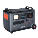 Oscal PowerMax 6000 6000W elektrijaam, 3600Wh LFP aku elektrijaam, 14 pistikupesa, 3500+ eluts&uuml;klit, nutikas rakenduse juhtimine must