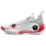 Li Ning Way Of Wade 10 Low Cushioning, Wear Resistant Low top Basketball Shoes Men's White Red ABAS083-14 43.5 white