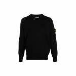 Stone Island tavalise l&otilde;ikega logoplaastriga kampsun Must Meeste pealisr&otilde;ivad 8015540B2-A0029 XL