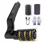 Juhtmevaba elektriline grilliharj Laetav grillipuhastaja 3-k&auml;iguline reguleeritav roostevabast terasest pea Rasvaeemaldus BBQ hari V&auml;litingimustes k&uuml;psetamiseks must