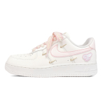 Nike Air Force 1 Abrasion Resistant Low top Skateboard Shoes Women's Cherry Blossom Pink FV3654-111(Team74-) 38.5 white