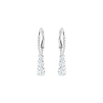 Swarovski Stilla Attract Trilogy &Uuml;mmargused l&auml;bipistavad roodiumiga kaetud k&otilde;rvar&otilde;ngad Naiste k&otilde;rvar&otilde;ngad Valge 5416155 Box (Random Color)