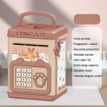 Rahakast s&otilde;rmej&auml;ljega notsupangaga elektrooniline sularahaautomaadi s&auml;&auml;stukarp m&uuml;ntide jaoks Sularaha seif suur m&uuml;ndipanga paroolilukk lastele