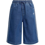 Adidas Originals Adicolor Logo Triibulise Taskuga L&otilde;dva L&otilde;ikega Denim L&uuml;hikesed P&uuml;ksid Laste l&uuml;hikesed p&uuml;ksid KE2969 140 blue