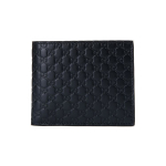 Gucci Vintage Logo Reljeefne L&uuml;hike Kahekordne Nahast Rahakott Meeste Rahakott Tumesinine 260987-BMJ1N-4009 Box(Basic Set+Box)