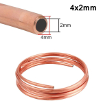 1 tk uus 1 meetrine vasktorist spiraal V&auml;lisl&auml;bim&otilde;&otilde;t 2-12 mm Sisel&auml;bim&otilde;&otilde;t 1-10 mm Pehme T2 vask 99,9% puhas vasktraadist toru Konditsioneeri jahutus