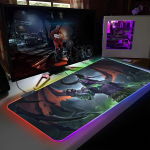 W-WorldS Of W-WarcraftS Hiirematt RGB Taustvalgustusega Hiirematt S&uuml;learvuti Hiirematt S&uuml;learvuti M&auml;ngur Arvutilaud M&auml;ngutarvikud RGB600x300x3mm