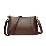 Pehme Nahk Retro Naiste Kott &Uuml;he &Otilde;la Crossbody Kott, Moodne ja Vabaaja Ema Kott pruun
