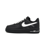Nike Air Force 1 Cushioning, Wear Resistant Low top Skateboard Shoes Unisex Black CW2288-111(Team1393-) 43 black