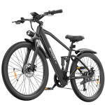 T8S T&auml;isvedrustusega Elektrijalgratas, Shimano 7-k&auml;iguline, 26-tollised Rehvid must