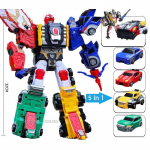 5 &Uuml;hes Hello Carbot Safari Saver Transformeeruv Robot Autoks M&auml;nguasjad Tegevuskujud Penta Tormi Mudel Deformatsioon Autod M&auml;nguasi Kingitus