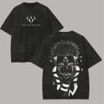 Jujutsu Kaisen Sukuna T-s&auml;rk Tea oma kohta Graafiline Meeste Seljaprint Happepesu &Uuml;lem&otilde;&otilde;duline Streetwear Anime Puuvillane &Uuml;laosa T-s&auml;rk M