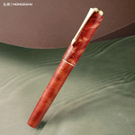 Hongdian A7 Stabiilne Puit Unikaalse Tekstuuriga T&auml;itesulepea NR.6 K&auml;sitsi Poleeritud Pikk Nuga Otsik &Auml;ri&uuml;li&otilde;pilase Kirjutamiskingitus Pliiats (Red,EF(0.38mm)) punane