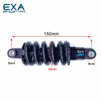 EXA Form 290 Jalgratta amortisaator Tagumised amortisaatorid 125 150 165 190mm Allam&auml;ge CX MTB M&auml;giratas Elektriroller Mootorratas 125mm Spring350lbs