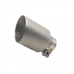 1 tk Matt liivapritsitud roostevabast terasest summutiotsa v&auml;ljalasketoru s&uuml;steem VW Golf 6 Golf 7 Golf R GTI Tiguanile Otsik logoga 76-101MM Silver