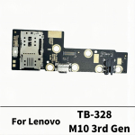 USB-laadija doki pistikupesa plaat laadimispordi painduv kaabel Lenovo Tab M10 3. p&otilde;lvkonna TB328FU TB328XU TB328 jaoks TB328 gray